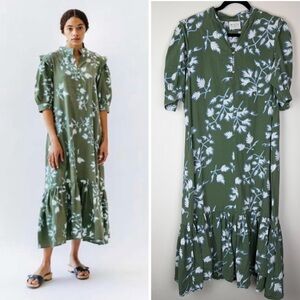 MIRTH Venice Green Floral Dress size Medium